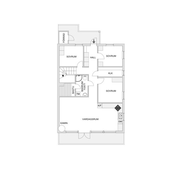 Planskiss nedre plan