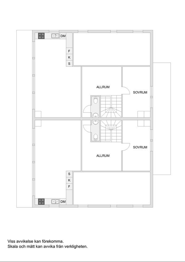 Planskiss Loft, Höken 12A & 12B