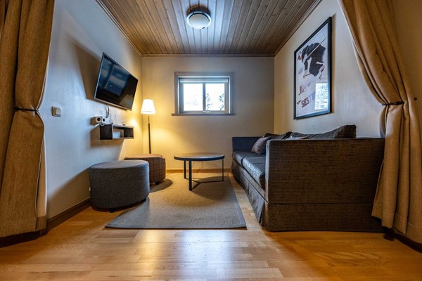 Bäddsoffa och tv