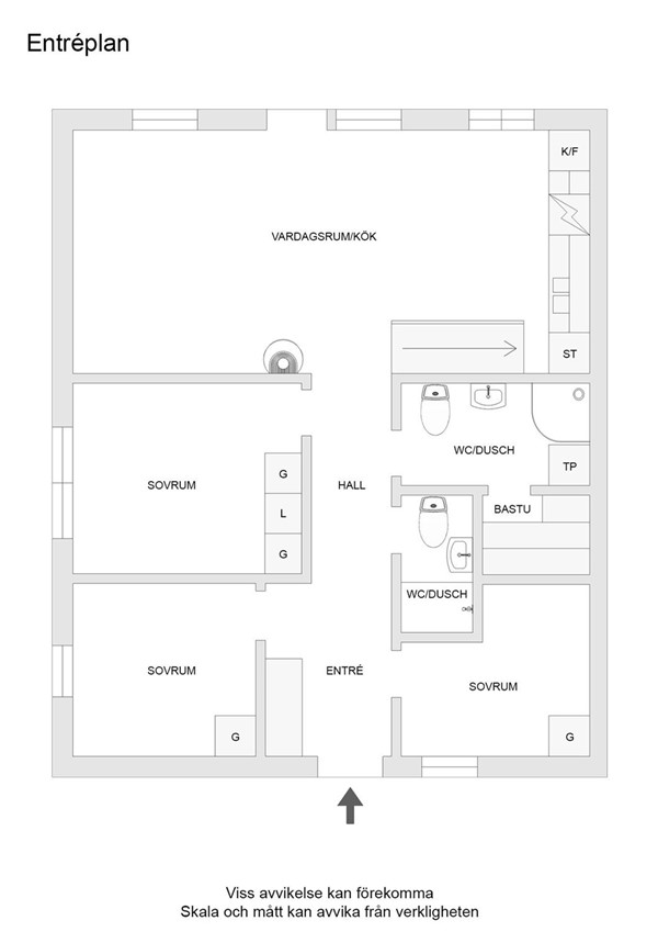 Björnen Copperhill 19A entréplan