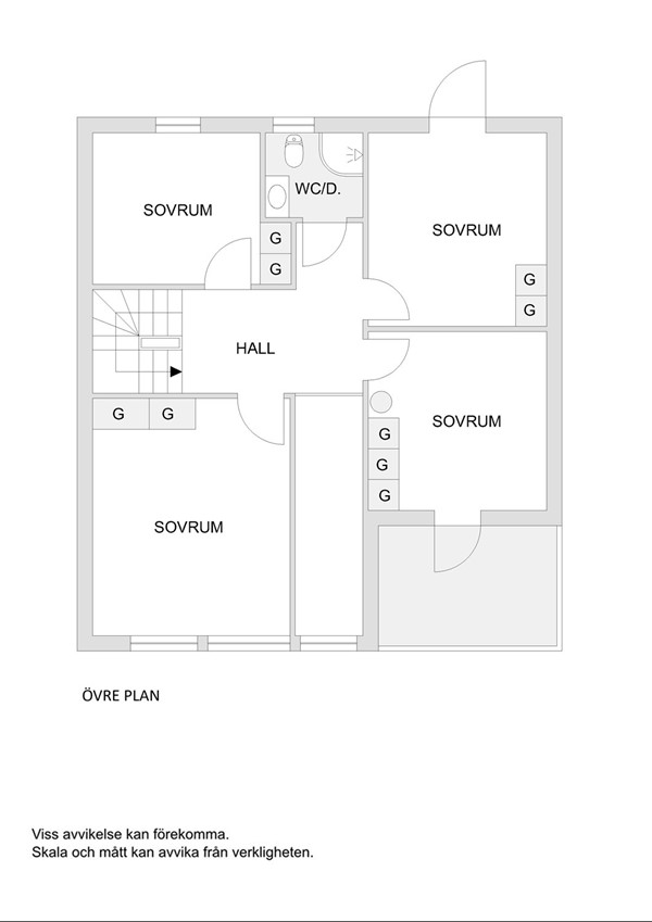 Planskiss övre plan