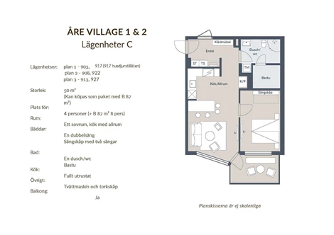 Årevägen 150, lgh 927 - vecka 27, 42 & 52